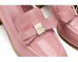 Deco Bow Patent Leather Heeled Loafers