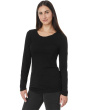 Long Sleeve Twisted Scoop Neck Tee
