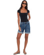 10" Marley Mid-Rise Girlfriend Denim Shorts with Roll Cuff