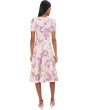 Short Sleeve Scuba Floral Aline
