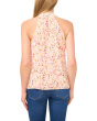 Sleeveless Halter Folded Collar Top
