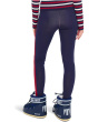 Cozy Leggings Navy Race Stripe Knit