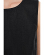 Embroidered Shell Top in 100% Linen