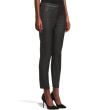 Charlize High-rise Fab Ab Cigarette Leg-raw Hem In Black