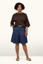 C&A Шорты - до середины талии 2262984 темно-синие джинсы