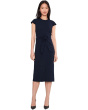 Cap Sleeve Self Tie Midi Sheath