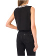 Sleeveless Sequin Paillette Trim Top