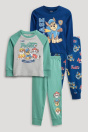 C&A Многослойная Пижама из 2 предметов - PAW Patrol - Chase - 4 предмета 2255885 зеленого / темно-синего цвета