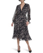 Long Sleeve Chiffon Shirtdress