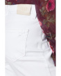 High-Rise Brigitte Raw Hem Cuf in White Noise Distressed