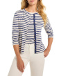 Striped Snap Front Cardigan