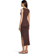 Reign Knife Neck Midi Pleated Dress