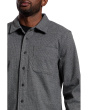 Long Sleeve Button Up Herringbone Knit Shirt