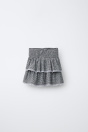 Zara КРУЖЕВНАЯ ЮБКА VICHYKAROS 512116520-064-7