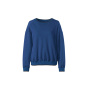 Sweatshirt m. Kontraststreifen am Rippenb_ndchen, royalblau
