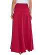 Beach Edit Shirred Waist Midi Skirt
