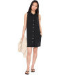 Sleeveless Pleat Pocket Dress