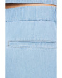 Lightweight Organic Cotton Denim High-Waisted Full Length Trousers