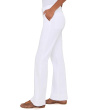Stella High-Rise Fab Ab Flare Front Pin Tuck in Off White