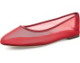 Jayna Leather-Trim Mesh Flats
