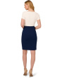 Color-Block Draped Short Dress