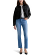 Mari Mid Rise Slim Straight Jean In Minimalist