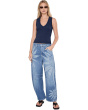 We The Free Good Luck Printed Barrel Jeans