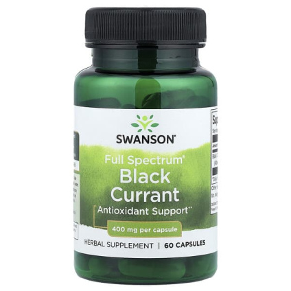 Swanson, Full Spectrum®, черная смородина, 400 мг, 60 капсул