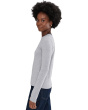 Heather Tipped Long Sleeve Crew
