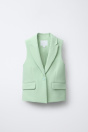 Zara ДЛИННЫЙ ЖИЛЕТ С ЮВЕЛИРНОЙ ПУГОВИЦЕЙ 500486122-982-7