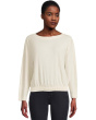 Elastic Hem Dolman Boatneck