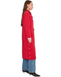 Long Barn Coat With Side Snaps