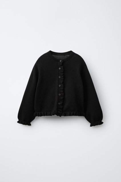 Zara КАРДИГАН С ВОЛАНАМИ 517476064-800-18