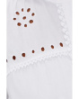 Long Sleeve Button-Down Eyelet Shirt Dress