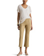 Petite Cotton-Blend Mesh Short Sleeve Sweater