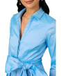 Taffeta Shirt Midi Dress
