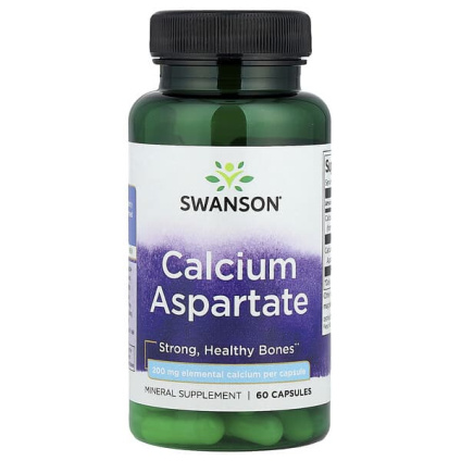 Swanson, Аспартат кальция, 60 капсул