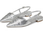 Agnes Bunched Toe Slingback Flat Mules