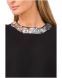 Sleeveless Sequin Paillette Trim Top
