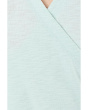 Ribbed Slub 3/4 Sleeve Surplice