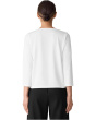 Stretch Jersey Knit Scoop Neck Top