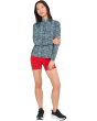 Sunsense Grid Print Long Sleeve Quarter Zip