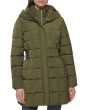 Taffeta Down Coat With Bib