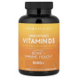 Viva Naturals, витамин D3 с органическим жидким кокосовым маслом, 125 мкг (5000 МЕ), 360 капсул