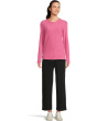 Long Sleeve Bias Crew Neck