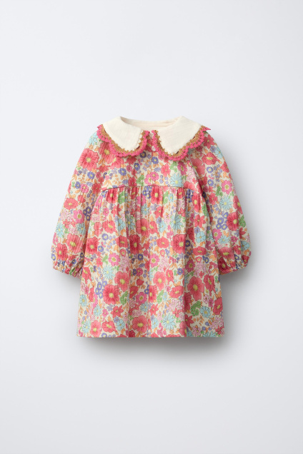 Zara ПЛАТЬЕ С ЦВЕТОЧНЫМ ПРИНТОМ 499154911-620-18