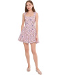 Hip Flounce Square Neck Mini Dress