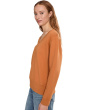 Long Sleeve Deep-v Neck Sweatshirt