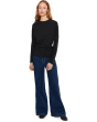 Fixed Drape Long Sleeve Crew