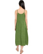 Washed Organic Linen Delave Full Length Cami Dress